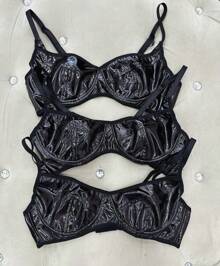 Adjustable Cropped Vinyl Set Without Padding Plus Shorts Side Pockets Foreign Blogger June Party Summer Winter Original  Quality - 黑色 - 查看 4