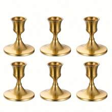 3pcs Metal Candle Holders, Perfect For Table Decor, Suitable For Christmas, Halloween, Dinner Party, Wedding, Anniversary, Birthday, Elegant Centerpiece For Theme Events (Candles Not Included) Gifts Graduation