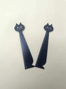 1pc Cute Cat Shaped Wooden Ruler - Ideal For School, Home And Office Supplies, Back To School Essential, Perfect Gift For Cat Lovers, Party Favor For Halloween, Thanksgiving, Christmas And More Back To School,Rulers - Multicolor - View 17