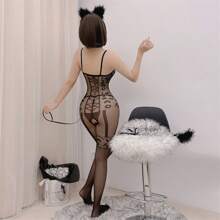 Lingerie sexy pour femmes, sexy, transparente, séduisante, une pièce, sans entrejambe, grande taille, facile à enlever, collants une pièce