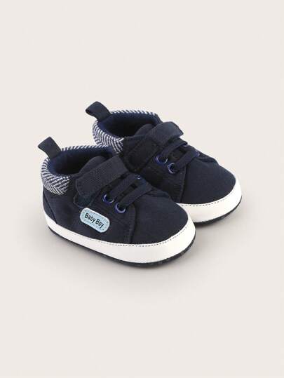 Spring And Autumn 0-1 Year Old Male And Female Babies 6-9-12 Months Old Infant Soft Soled Anti Slip Walking Shoes Sports Color Blocked White Shoes