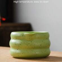 1pc Japanese Ceramic Matcha Bowl With Lip, Matcha Tea Set With Matcha 4-Piece Color Box Set Back To School - Multicolor - View 7