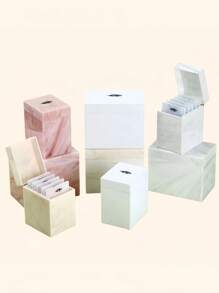 Estojo para Armazenamento de Cílios, Caixa de Armazenamento Acrílica de 5/10 Camadas para Organização de Cílios, Suporte para Paleta de Cola de Cílios Postiços, Expositor Compacto para Alongamento de Cílios com 5/10 Paletes