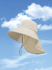 1pc Women's Summer Lightweight Breathable Foldable Wide-Brim Sun Hat, UPF Protection, Ideal For Outdoor/Work