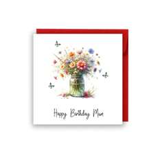Floral Greeting Cards For Mom, Birthday Cards For Mom, Greeting Cards For Mom, Special Birthday Cards For Mom, From Daughter, Best Friend With Mom