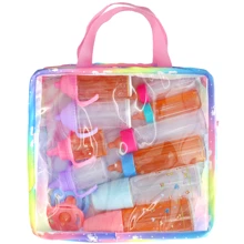 Colorful Unicorn-Themed Doll Backpack For 12-18 Inch Dolls,Suitable For Carrying Doll Clothes, Doll Accessories(Carrying Bag Only, Accessories Not Included)