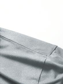 新款男士经典撞色短袖 Polo 衫，百搭休闲运动户外装，夏季 - 淺灰色 - 查看 5