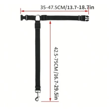 1pc Multifunctional Pet Car Seat Belt And Safety Harness, Safe Travel, Adjustable Dog Seat Belt Collar Pet Accessories