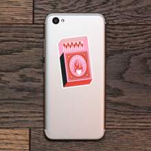 1PC Fireheart Matchbox Sticker – Fantasy Book Lover Vinyl Decal | Fireheart Geïnspireerd Ontwerp Voor Fantasy Fans | Perfect Cadeau Voor TOG En Romantasy Enthousiastelingen | Waterdicht Voor Laptops, Journals, Waterflessen