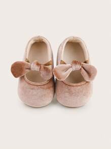 Spring And Autumn Infant Princess Shoes For Female Babies 0-1 Years Old Soft Soled Non Slip Shoes For Newborns 6-12 Months Learning To Walk Shoes - Khaki - View 4