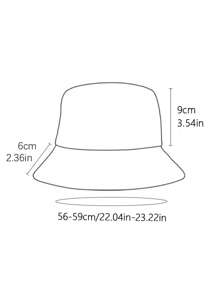 1 Pc Unisex Couple Tie-Dye Printed Reversible Bucket Hat, Casual Minimalist Style, Suitable For Daily Casual And Outdoor Activities