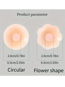 1/3/6 pares de parches de silicona reutilizables y sin costuras para pezones - Invisibles, autoadhesivos, anti-bulto, con aros de acero para mujer, parches adhesivos para sujetador sin tirantes - Cómodos, transpirables, fáciles de limpiar, accesorios para sujetador (empaquetados o enlatados) - Multicolor - Ver 6