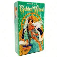 1pc Tarot Card Deck For Fortune Telling And Party Game Golden Wheel Tarot