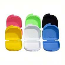 2/4 piezas Caja para dientes para alineación dental, caja conveniente para dientes de leche de niños, estuche grande de dentadura para limpieza y ortodoncia