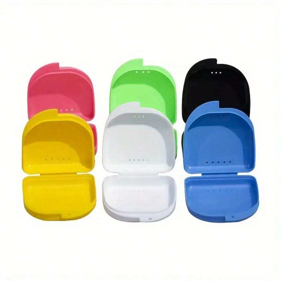 2/4 piezas Caja para dientes para alineación dental, caja conveniente para dientes de leche de niños, estuche grande de dentadura para limpieza y ortodoncia