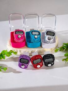 Electronic Counter, Finger Counter, Tally Counter, Abacus Bead Style Counting Device, Push Button Type - Multicolor - View 5