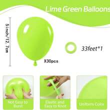 10/20/30/40/50 个柠檬绿气球 18/12/10/5 英寸，浅绿色乳胶派对气球，适用于淋浴派对恐龙丛林万圣节生日派对装饰 - 淺綠色 - 查看 11