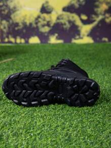Botas tácticas negras impermeables para hombre, de estilo deportivo para el desierto, de alta para senderismo, al aire libre, combate y escalada