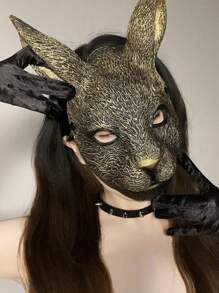 1pc3D Rabbit Animal Mask Festival Party Dress Up Stage Props