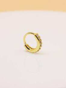 1pc Zirconia Stone Open Nose Ear Ring Septum Earrings Septum Ring Piercing Fashion Jewelry