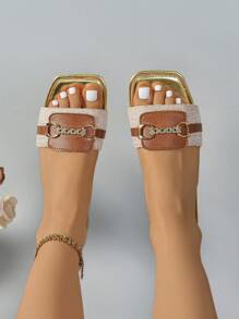 Dép xỏ ngón đế mềm nhẹ, đơn giản, thanh lịch, thoải mái, màu vàng, kiểu dáng Bohemian, chống trượt, kháng khuẩn, chống mùi, đế bằng hở ngón, thích hợp cho mùa hè ngoài trời, du lịch, nghỉ mát, đám cưới, tiệc tùng, đi dép lê và giày trong nhà - Vàng - Xem 6