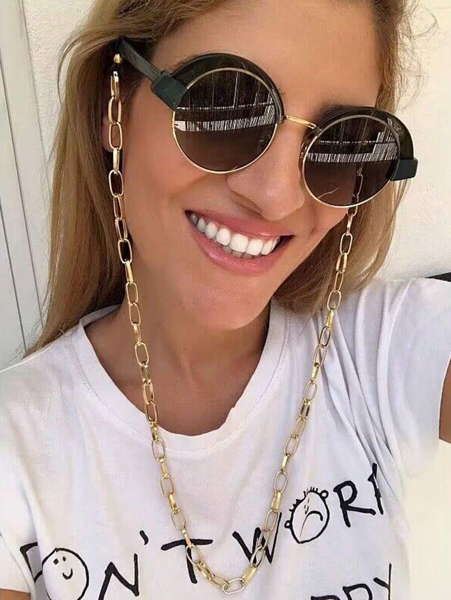 1pc Women's Anti-Slip Sunglasses Chain Accessory - W-yJL13 Chain Glasses Accessories - View 1