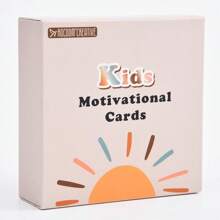 Back-To-School Children's Gift, 60 Pcs/Box Children's Motivational & Inspirational Cards - English Motivational Quotes, Positive Affirmation Cards For Children