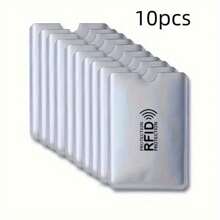 5/10pcs RFID Blocking Card Sleeves - Anti-Theft, NFC Blocking ID And Credit Card Protector