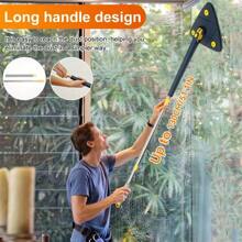 Mopa triangular ajustable 360°, con cabeza giratoria, para uso en seco y húmedo, herramienta de limpieza de suelos absorbente