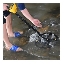Handheld High Precision Waterproof Metal Detector, Large Scanning Panel, Gold Silver Precious Metal Detector, Hunting Device, Smart Metal Identification - Yellow - View 3