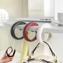 3 PCS Foldable Handbag Hangers For Tables - Portable Desk Hooks For Women's Bags - ABS Material - Ideal For Cafes, Libraries, And More