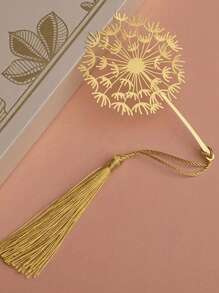 Flower Metal Bookmark, 1 Metal Tassel Bookmark, Gold Hollow Bookmark, Suitable For Book Fans, Writers, Readers, Teenagers, Men, Women, Adults, Essential For Back To School Season - Multicolor - View 4