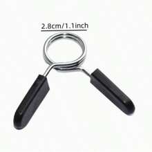 2pcs Barbell Spring Collar Clips, Suitable For Gym Home Fitness, Weightlifting - Multicolor - View 10
