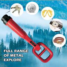 High Precision Waterproof Handheld Metal Detector, Smart Metal Identification Treasure Hunting Instrument - Red - View 8