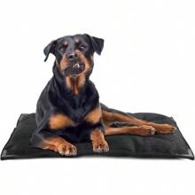 Chew Proof Dog Bed With Metal Rivet Corner For Medium Dogs Stable Kennel Pad Mat For Teething Puppy Durable Indoor Outdoor Crate Pad For Medium Dog Crates 35"X22" - as pic - View 2