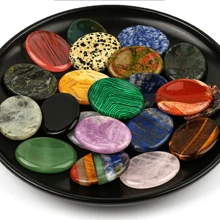 1PC Natural Crystal Palm Stone 35*45mm Worry Stone