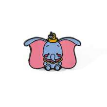 1/6 piezas. Broche de estilo creativo de Disney con diseño de elefante de dibujos animados. Pasador de metal esmaltado como accesorio para ropa, mochila, detalles festivos y joyas.