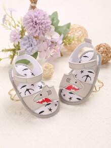 1 Pair Cute Cartoon Soft Bottom Infant Sandals & Slippers For 0-1 Year Old, Summer