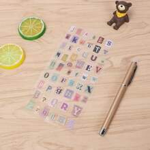 12 Stücke/Packung Vintage Buchstaben- und Zahlen-Aufkleber, dekorative Aufkleber für Scrapbooking, Tagebuch, DIY, Schulmaterial, Rückkehr zur Schule