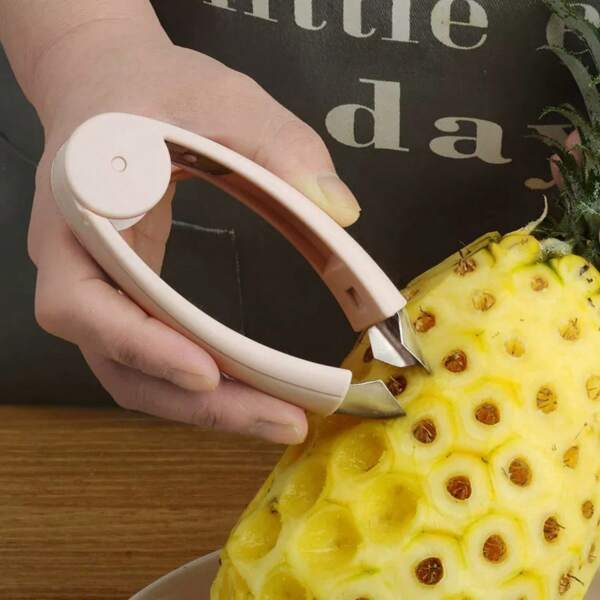 1 Multifunctional Stainless Steel Pineapple Clip Fruit Seed Remover Strawberry Clip Seed Remover Pineapple Tweezers Fruit Corer Tool,Core Removal Kit