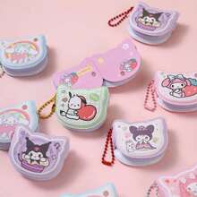 Sanrio 1 st Sanrio Doudou-notitieboek met Kuromi en mijn melodie-cartoon, een schattig notitieboek dat ideaal is om te delen, stickers en een agenda voor de start van het schooljaar