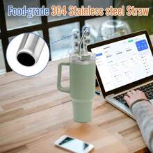 3/5/10pcs Reusable 8mm Stainless Steel Straws With Cleaning Brush - Extra Long 30cm Polished Metal Drinking Straws, Suitable For 30/40oz Cups - Perfect For Halloween, Christmas, Easter, Thanksgiving