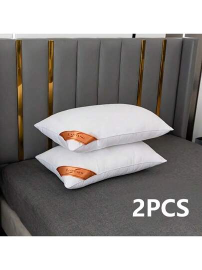 Luxe High Rebound Wit Pillows, Pair Zachte Com Tafel Bedroom Sleeping Star Hotel Home Single Adult Kussen view 2