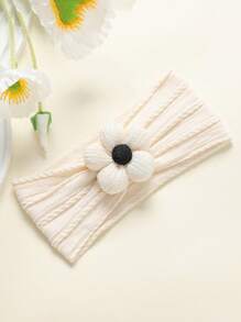 jralon 3 st/set Ultramjukt, hudvänligt babypannband i nylon med blommönster, bekvämt att bära för spädbarn och småbarn, lämpligt för alla årstider - Multifärgad - Visa 7