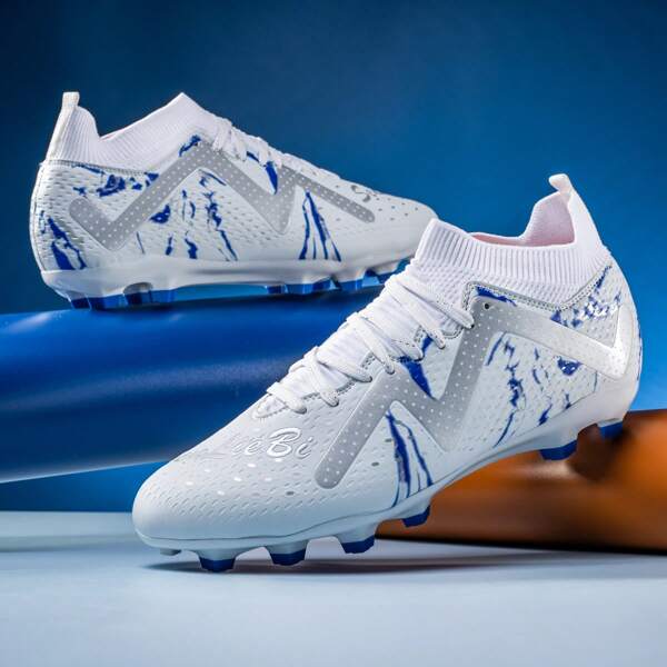 Scarpe da calcio per uomo e teenager, scarpe da allenamento e competizione, da campo erboso, antiscivolo, ammortizzanti, per squadre di studenti