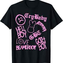 Lucki Shhhhh Funny Meme Graphic T-Shirt Men Women Oversized Summer Short Sve Cotton Y Casual Novelty T Shirts Streetwear. - 黑色 - 查看 1