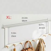 1pc Modern Minimalist Over-The-Door Hanger Hook, No-Drill Bedroom Door Mounted Clothes Organizer Rack