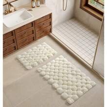 2-Piece Bathroom Rug Set, 17 X 20 And 20 X 30, Cotton - White - View 2