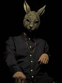 1pc3D Rabbit Animal Mask Festival Party Dress Up Stage Props