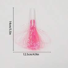 6 قطع صفارات الحفلات المزخرفة بالبريق المعدني والشرائط للحفلات ، صفارات نفخ لأعياد الميلاد، التخرج، وحفلات الرياضة، أعياد الحب، حفلات الزفاف، والأعياد